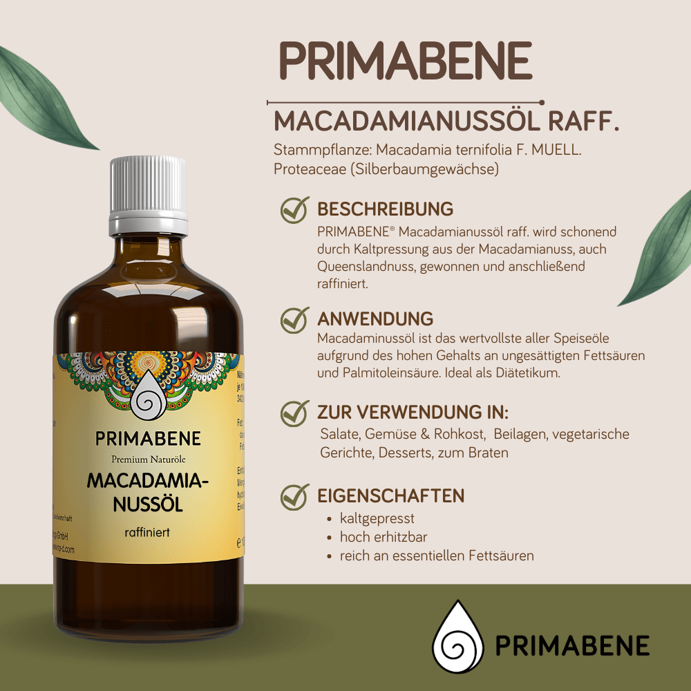 Bild von Macadamianussöl raff.